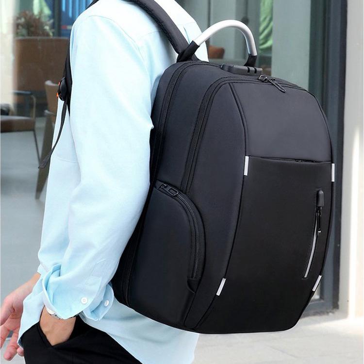 Многофункциональный деловой рюкзак для ноутбука, USB-зарядка, ночное отражение, мужская сумка-рюкзак, повседневная сумка