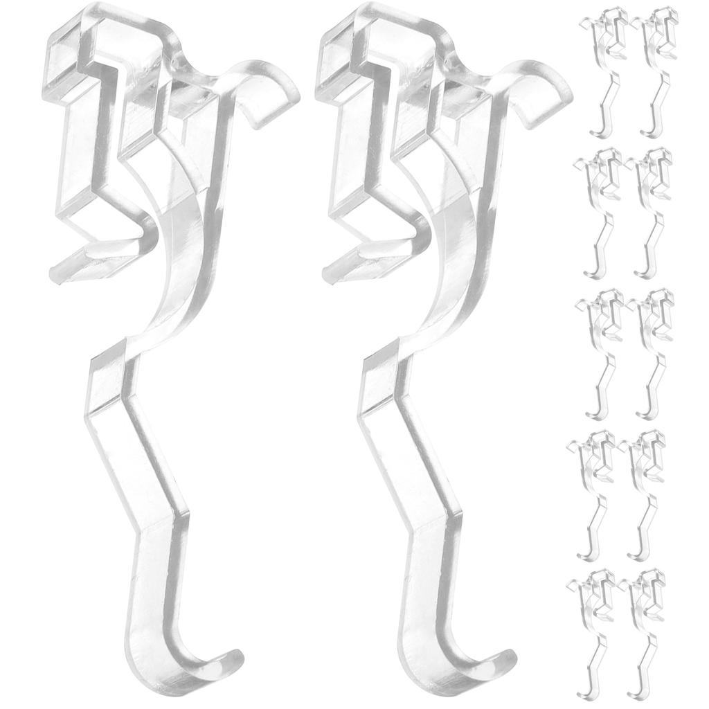 10 шт. Прозрачные шторы Прозрачный ламбрекен Зажим Запасные части для вертикальных жалюзи Зажимы-фиксаторы Окно