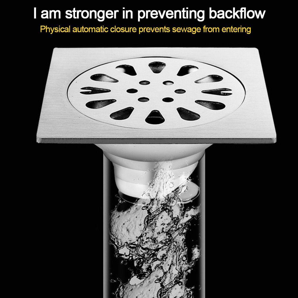 Square Sink Strainer Stainless Steel Drain Filter  Bathroom Washing Machine Accessories