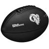Wilson NFL Team Metallic Premiere Los Angeles Rams Ball, Unisex black American football ball