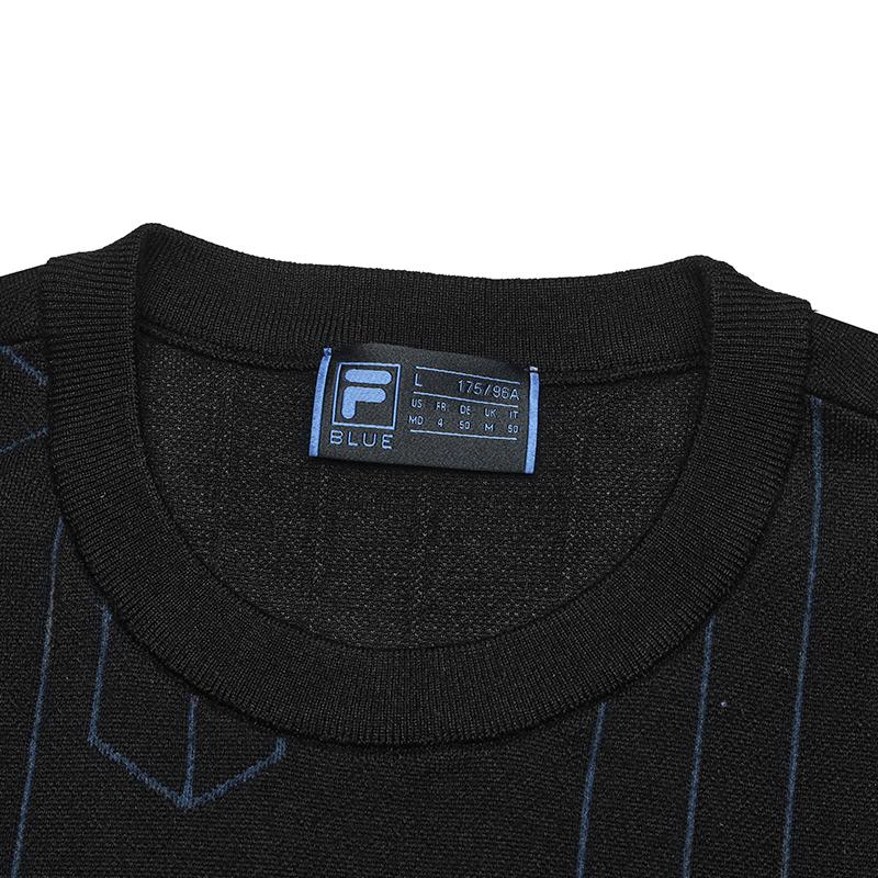 FILA Knitwear Men's Black Crew Neck Moderate F11M442403FBK