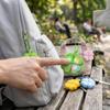 Светящийся четырехлистник Брелок-фиджет Прочный силикон Амулет для снятия тревоги для детей Подарки на вечеринку