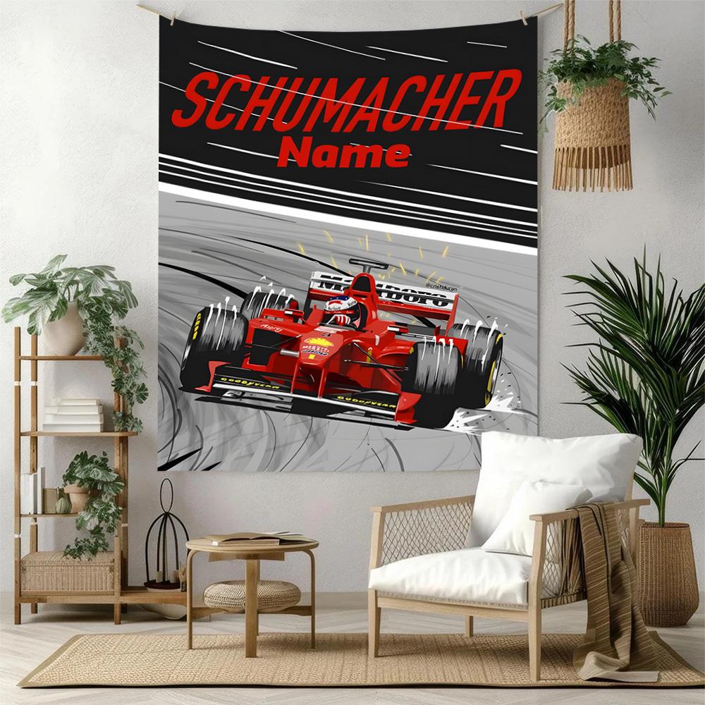 Truck Racing3 Custom Your Name Wall Decor Tapestry Art For Pet Memorial Birthdaywedding Party Backdrop Family Gift