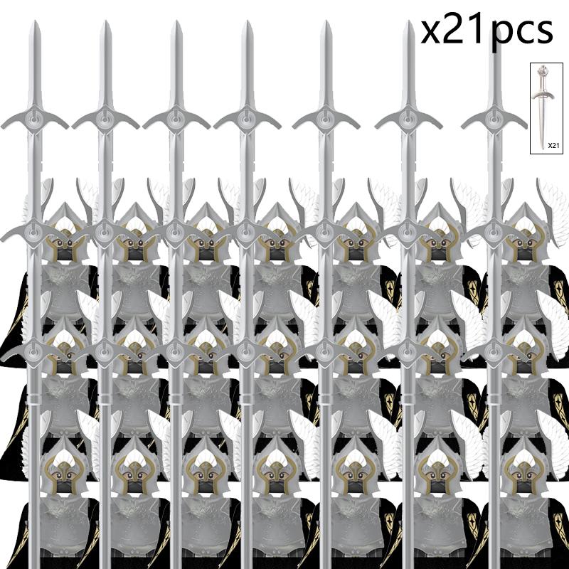 MOC Престолы Золотая Броня Воин Стражник Джейме Ланнистер Барристан Селми Мерин Трант Конструкторы Мини Экшн Фигурка Игрушки