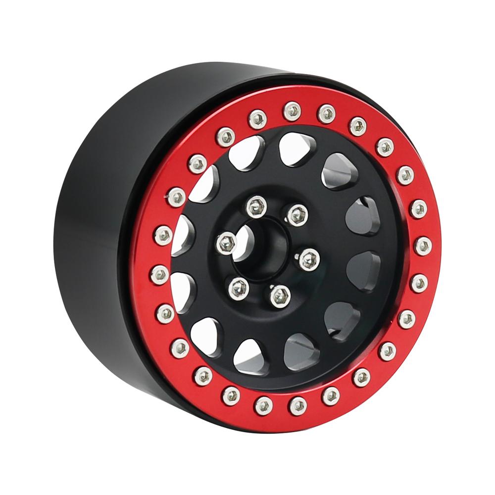 1/10 RC Crawler CNC Aluminum Alloy 2.2" Beadlock Wheels Rim for TRX4 TRX6 D90 Axial SCX10 Wraith Capra 1.9 RGT EX86100