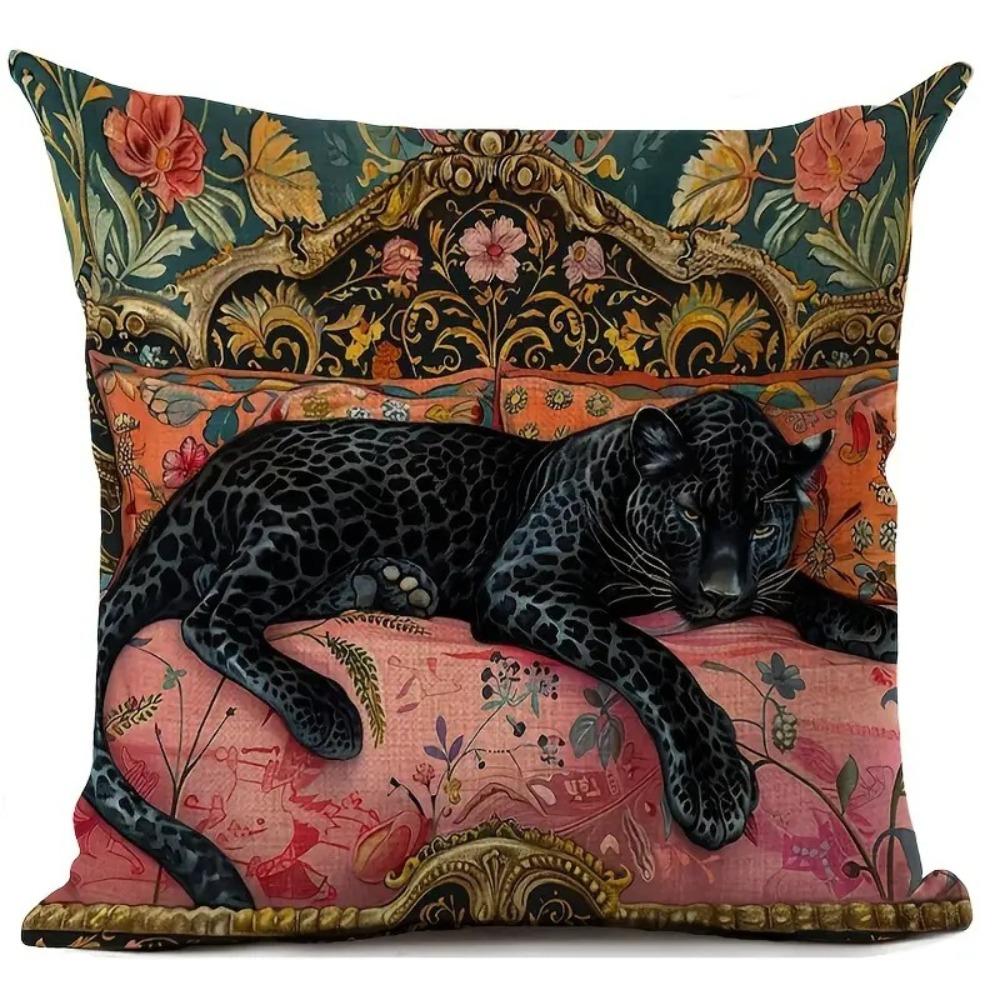 45cm Cushion Cover Soft Material Decorative Pillowcase Animal Print Throw Cushion Home Decor