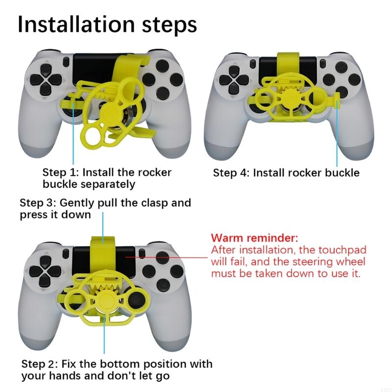 Racing Games Mini Steering Wheel For PlayStation 4 PS4 Racing Game Controller Steering Wheel Simulated Driving