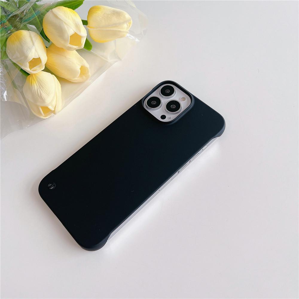 Ультратонкий безрамочный матовый чехол для телефона iPhone 15 14 11 12 13 Pro Max Mini XR X XS 7 8 Plus, роскошный жесткий чехол ярких цветов