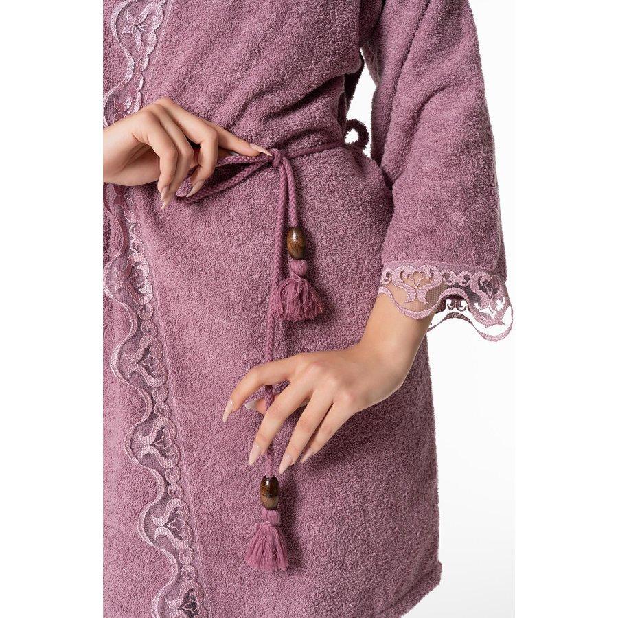 Женский комплект свадебных халатов из 4 предметов из 100% хлопка/полотенце Халат, полотенце, тапочки из полотенца