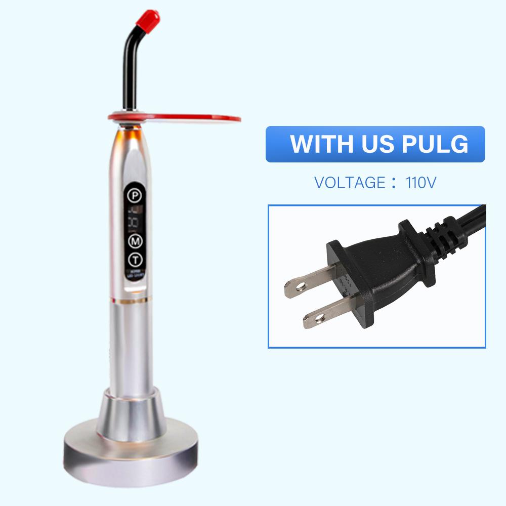 Niceden Стоматологическая полимеризационная лампа 1500 мВт/см2, алюминиевая, цветная, беспроводная, для отбеливания зубов, смола, затвердевающая лампа, стоматологические инструменты