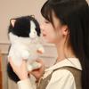 15cm Sounding Cat Plush Toy Stuffed Sitting Ragdoll Siamese Cat Cartoon Animal Pendant Bag Decor Gift