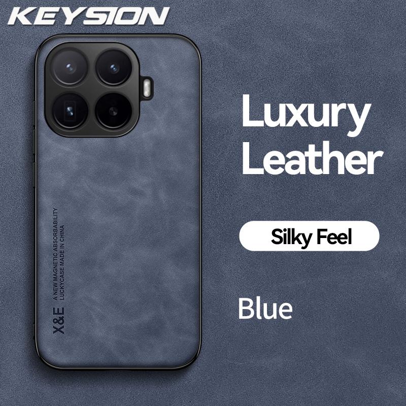KEYSION Роскошный ретро чехол для телефона из ПУ кожи для Xiaomi 17T Pro 5G, мягкий силикон + ПК, противоударная задняя крышка для Xiaomi 17T