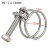 1Pc Double Wire Pipe Clip Assortment Kit Pipe Hoop Hose Clamp  Fuel Tube Water Pipe Ventilation Pipe