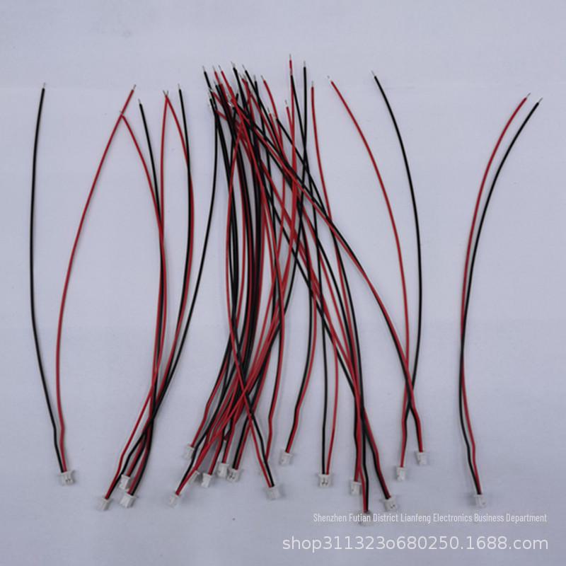 Электронный провод 100 мм с шагом 1,25 мм, 2-контактный, одинарный, для подключения динамиков и аккумуляторов