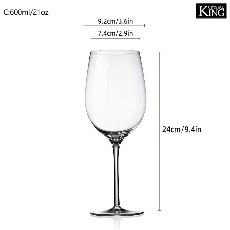 4 шт./компл. KING CRYSTAL хрустальные бокалы для белого или красного вина в итальянском стиле для дегустации вин, годовщина свадьбы или Рождество, кристально чистое стекло премиум-класса Lo
