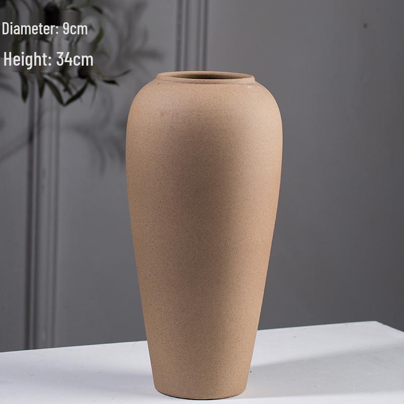 Современная минималистичная скандинавская керамическая напольная ваза для украшения дома и цветочных композиций