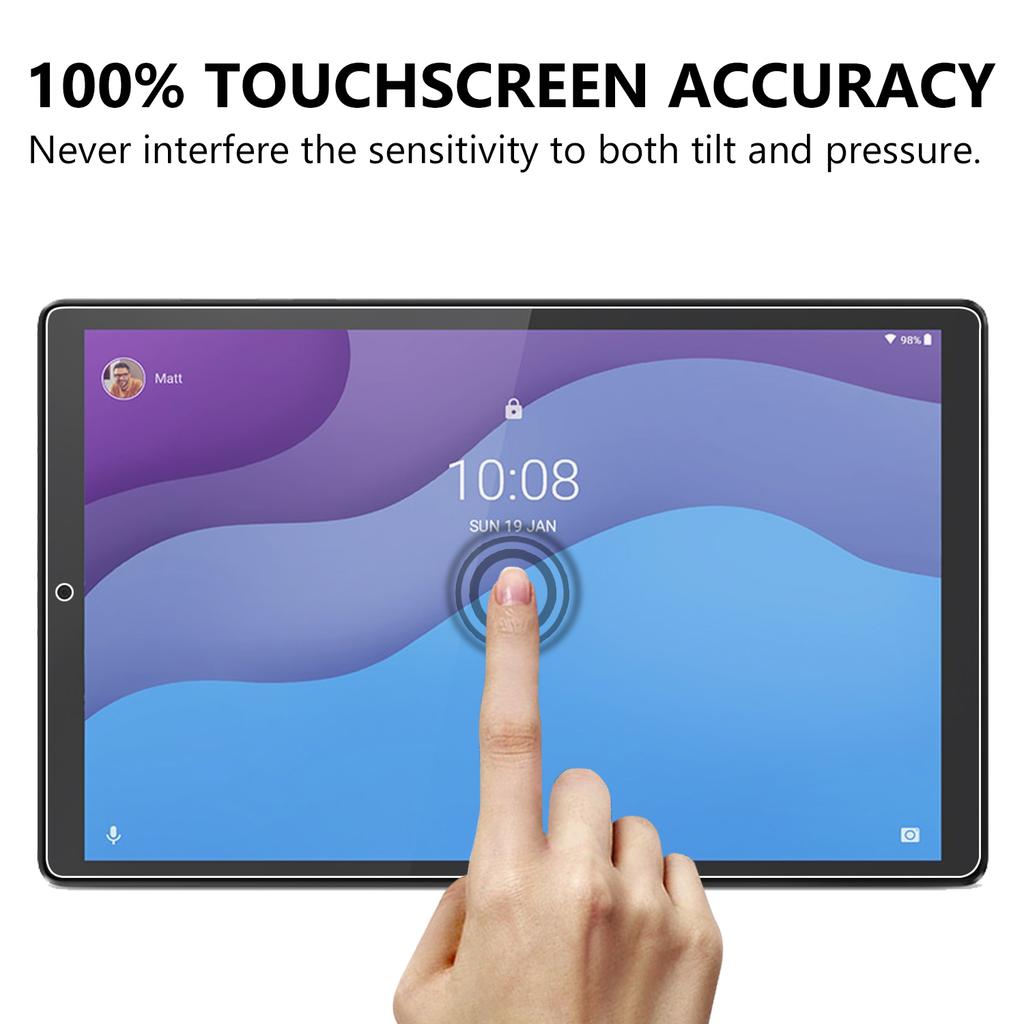 Пленка из закаленного стекла Защита экрана 2.5D Арочная кромка для Lenovo Tab M10 HD Gen 2 TB-X306 [Ультрапрозрачная] [Взрывозащищенная]