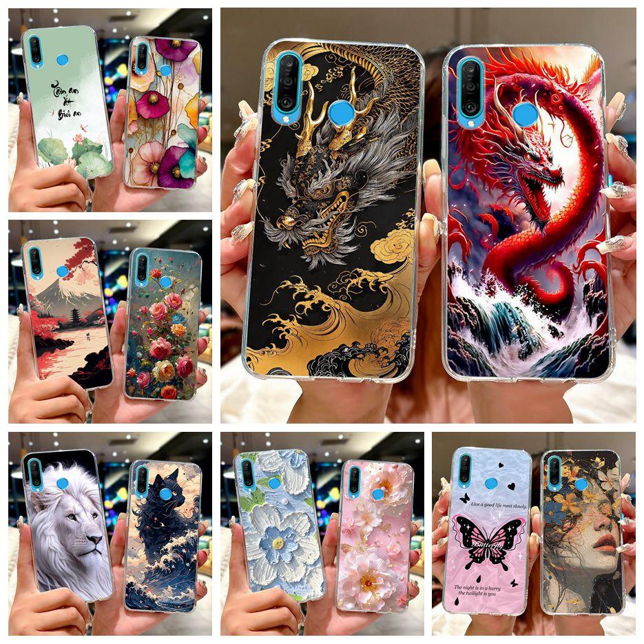 Чехол для Huawei P30 Lite Крутой чехол с узором дракона Прозрачный силиконовый Мягкий тонкий чехол для телефона Для Huawei P30 Pro P 30 Lite P30Lite Сумки
