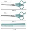 3pcs 7-inch Scissors Sets-Suitable for Thinning and Styling Hair-for Men and Women for Finishing, Point Cuts, and Flat Cuts