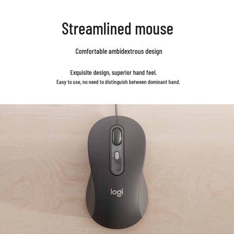 Logitech Проводная бесшумная офисная мышь M520