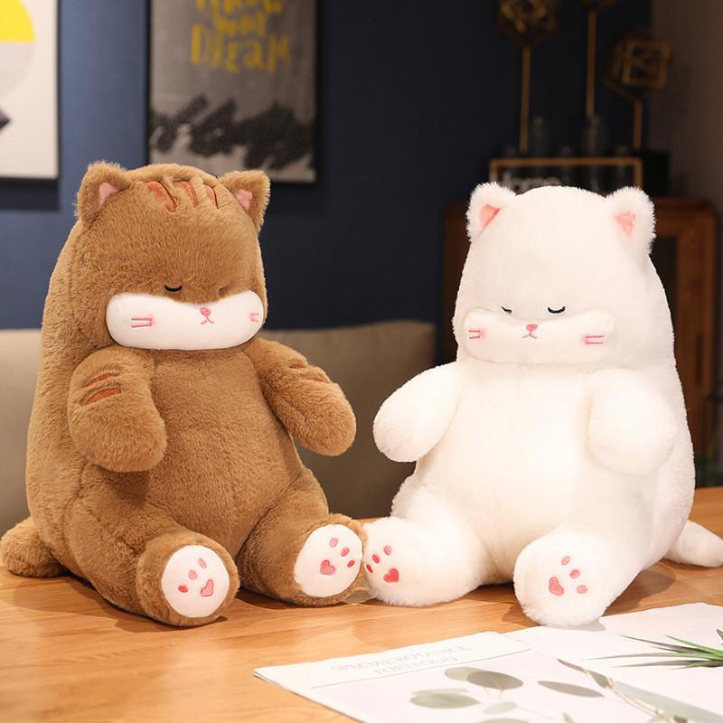 Кот Спящая Плюшевая Игрушка Мультяшная Мягкая Кукла Спальня Животное Украшение Подарок Детям