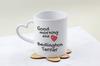 Bedlington Terrier, Rothbury Terrier, Rodbery Terrier - cup with a dog, adorable cup with a heart-shaped handle, universal gift from the Art-Dog brand