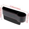 Leather Car Seat Gap Storage Box With Charging Hole Automobile Slit Box Phone Bottle Keys Holder