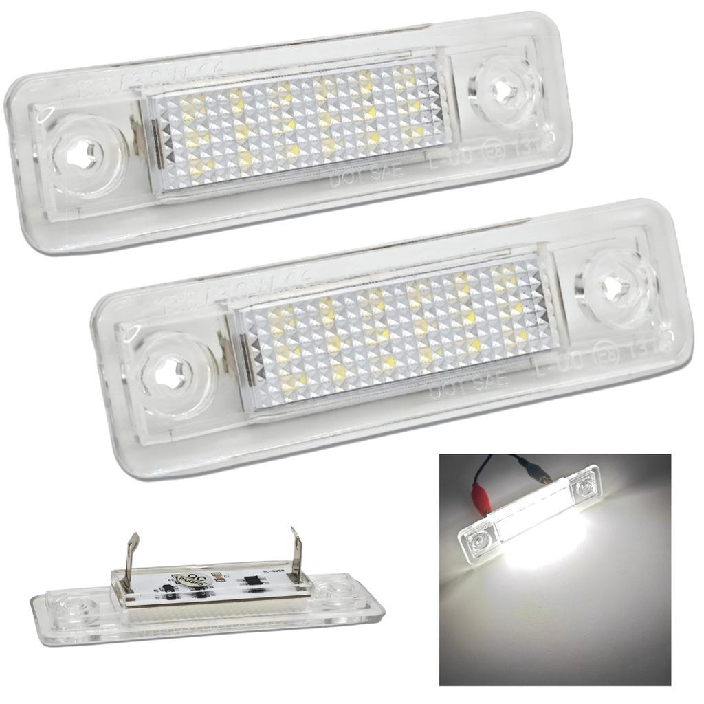 2 шт. светодиодных фонарей подсветки номерного знака 650 лм, совместимых с Opel 12 В Off-Road