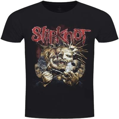 Slipknot Мужская Torn Apart (Назад Печать) Приталенная футболка X-Large Черная