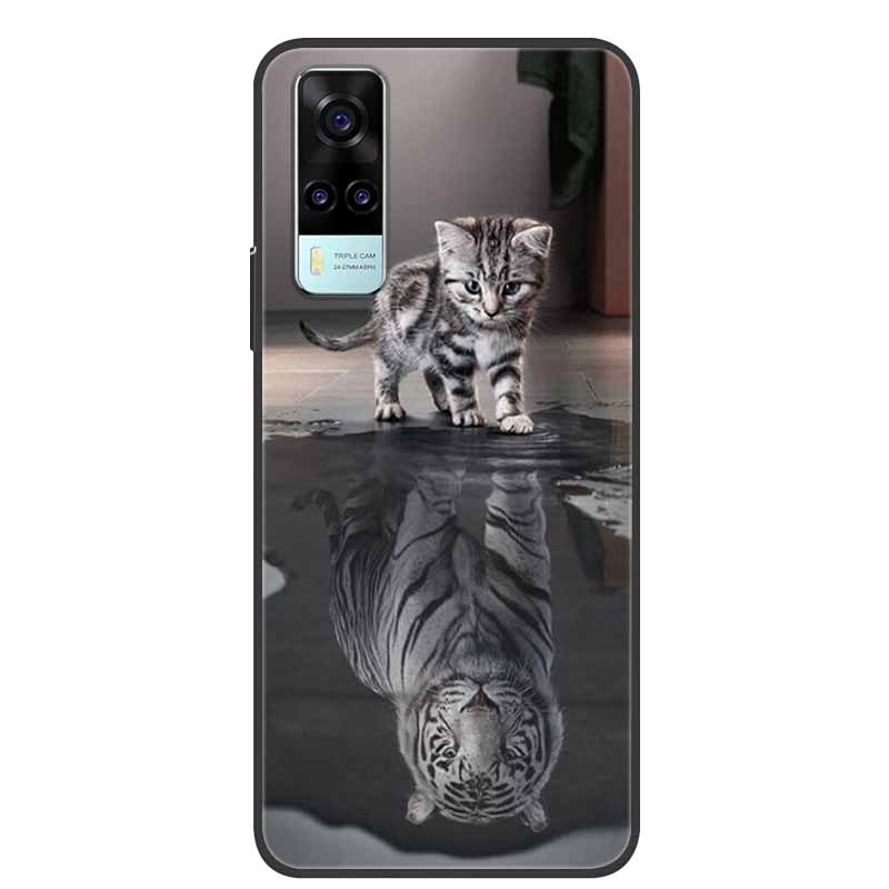 Чехол для vivo Y31 2021 Ударопрочный Мягкий силикон ТПУ Задняя крышка Для Vivo Y53S 4G Y31 2021 Y 31 Чехол V2036 Чехол для телефона Милый мультяшный