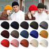 Slouchy Cuff Beanie Plain Winter Warm Hats Unisex Skull Ski Cap for Men Women