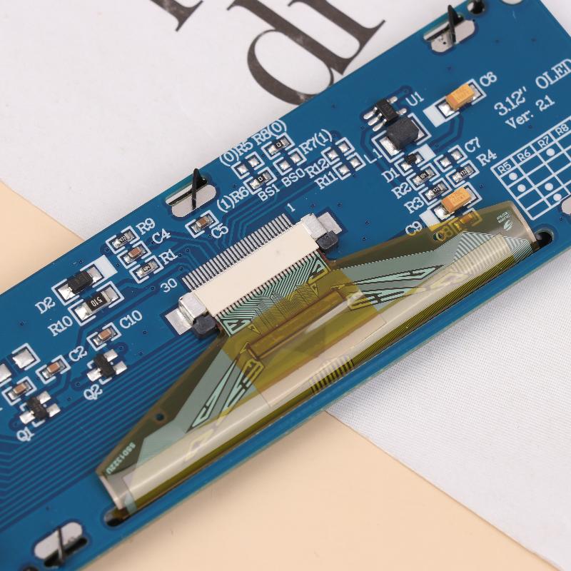 3.12-дюймовый модуль OLED-дисплея SSD1322 256x64 для Arduino STM32 SPI I2C-интерфейс с предварительно припаянным штыревым разъемом