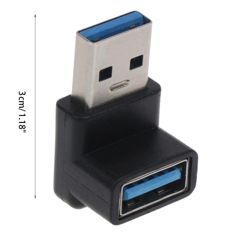 Новый 90-градусный адаптер-разъем USB 3.0 A папа-мама под прямым углом USB-штекер для ноутбука/ПК