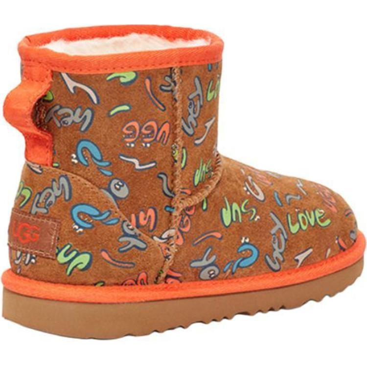 UGG CLASSIC MINI Мягкие и удобные Нескользящие Износостойкие Нескользящие Износостойкие Детские Ботинки 1103615T-CHE