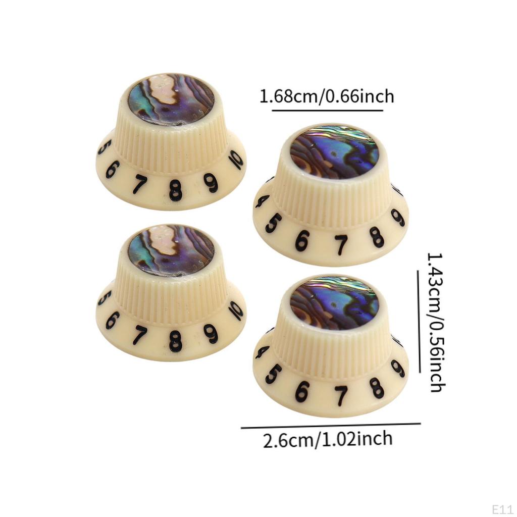 4 шт. Ручки для гитары, поворотные ручки для электрогитары