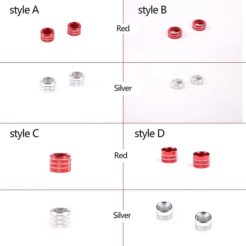 Car Decoration Aluminum Alloy Adjusting Knob Cover for Hummer H2 2003-2007 Air Conditioning Air Outlet Car Accessories