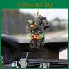 Acrylic Surface Flat Pendant With Halloween Cat Pumpkin Design For Auto Decor