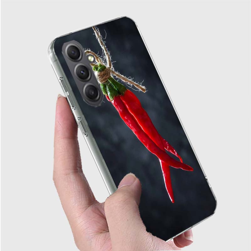 Чехол для телефона "Попробуй вкус перца чили" для Samsung A16 A26 A36 A56 A17 A37 A57 A07 A06 A02S A03 A04S A05S Galaxy Note 20 1