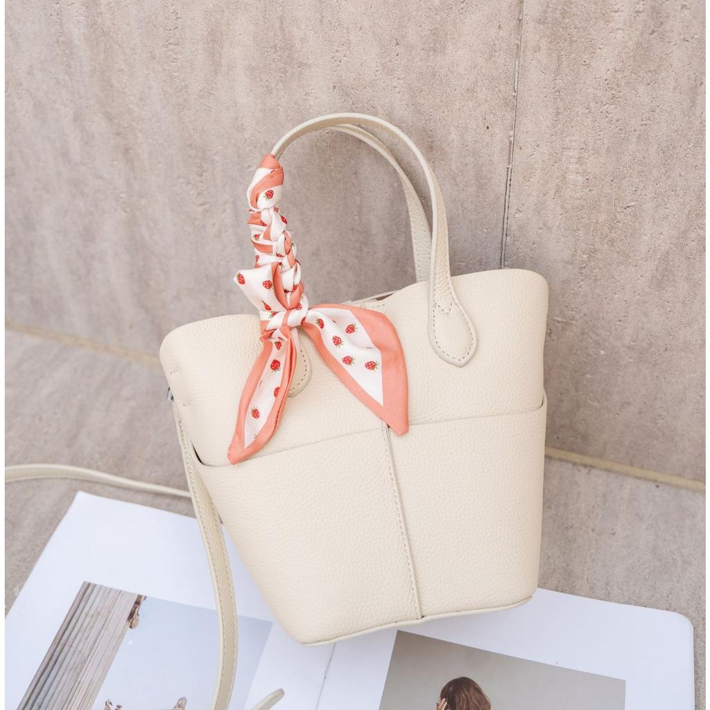 Cowhide Shoulder Women's Bag, Large-capacity Messenger Women, Fashionable and Simple Versatile Shopping Bag, Soft Leather