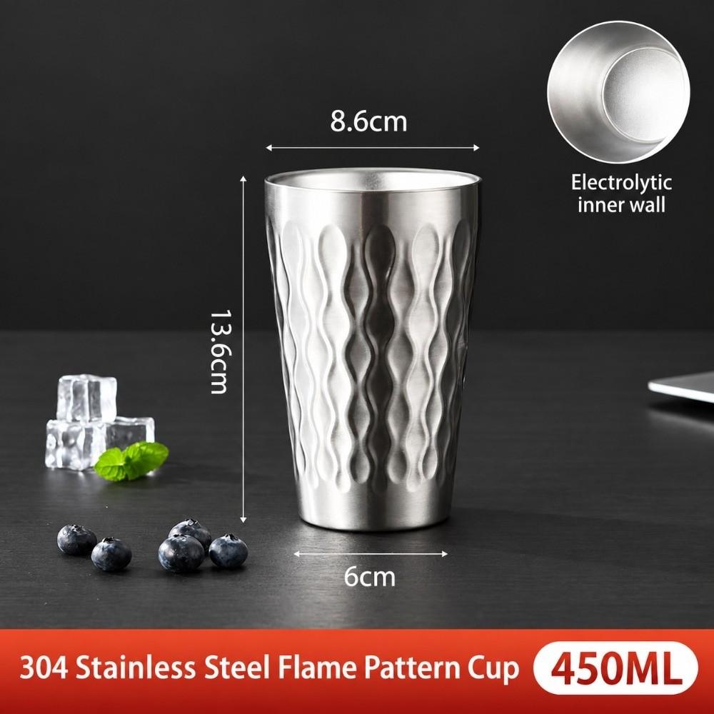 Slip Resistant Stainless Steel Tumbler Double Layer Drink Cup Insulated Tumbler Restaurants