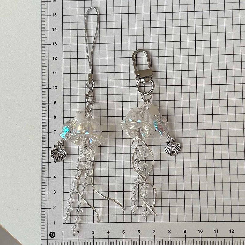 Y2K Медуза Мобильный Телефон Шнурок Эстетическая Кисточка Телефон Брелок Стильный Девчачий Брелок Подвеска