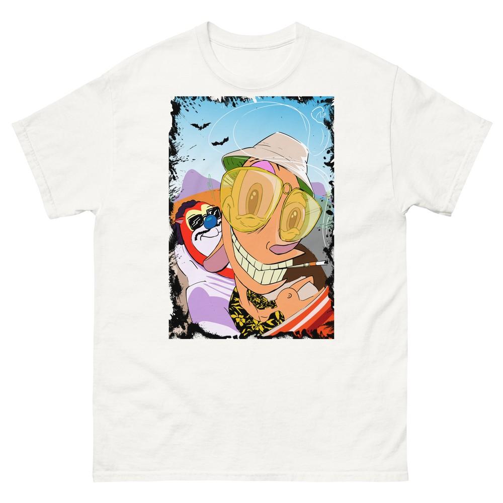 Ren And Stimpy In Las Vegas T Shirt Psychedelic Design