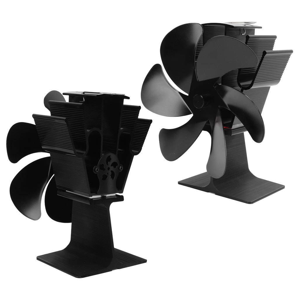6 Blades Heat Powered Stove Fan Self Starting High Temperature Resistant Fireplace Fan LT385 4