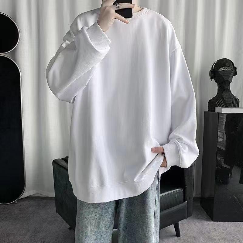 Мужская толстовка свободного кроя с капюшоном в корейском стиле осень/зима