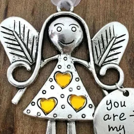 Christmas Tree Alloy Hanging Decoration Girl Love Heart Snowman Reindeer Shape Hanging Ornament Friends