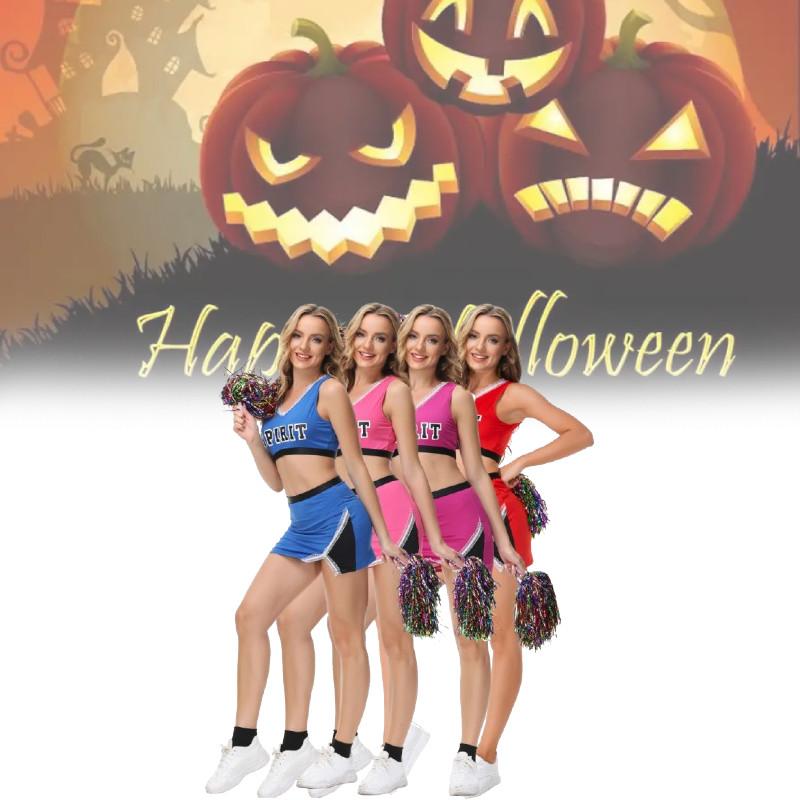 Сексуальные костюмы чирлидерш из ткани на основе нейлона для любителей танцев и костюмов