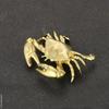 Funny Pure Brass Crab Figurines Animal Statue Miniatures Copper Ornament Home Office Desk Decoration Crafts Home Decor Nordic