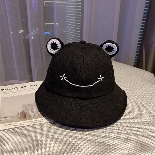 Летняя универсальная модная шляпа-панама, студенческий козырек, милая, мультяшная лягушка, шляпа рыбака, детская