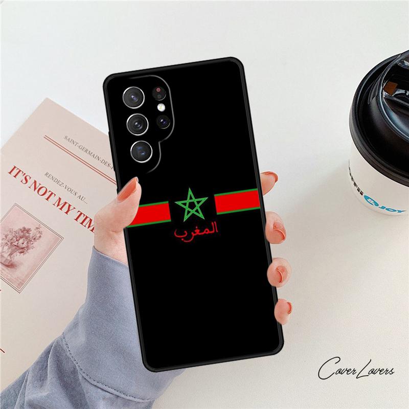 Чехол для телефона с символом герба флага Марокко Для Samsung Galaxy S24 S25 S23 S22 Ultra Note 10 20 Plus S20 S21 FE