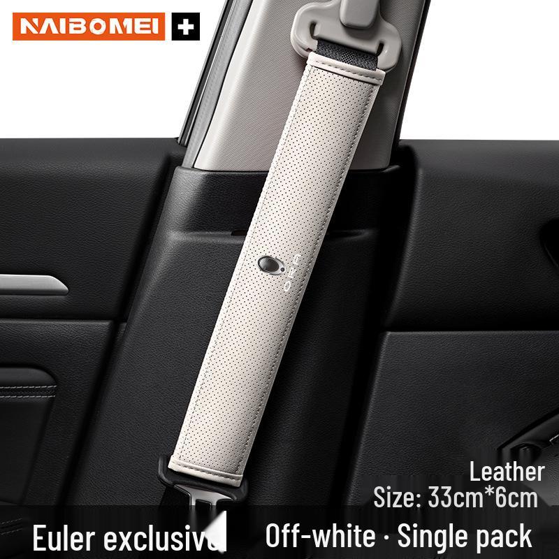 ORA Good Cat Car Seat Belt Shoulder Pad Protector for Lightning, Ballet, Black, and White Cat Models - Interior Accessory.